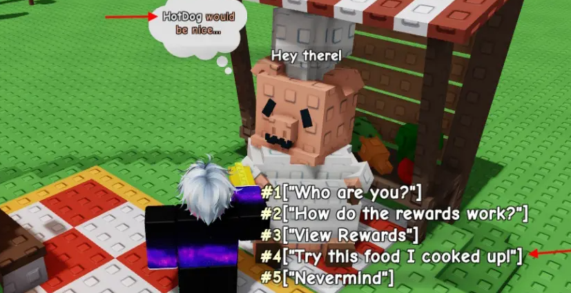 Cooking Recipe in Grow a Garden