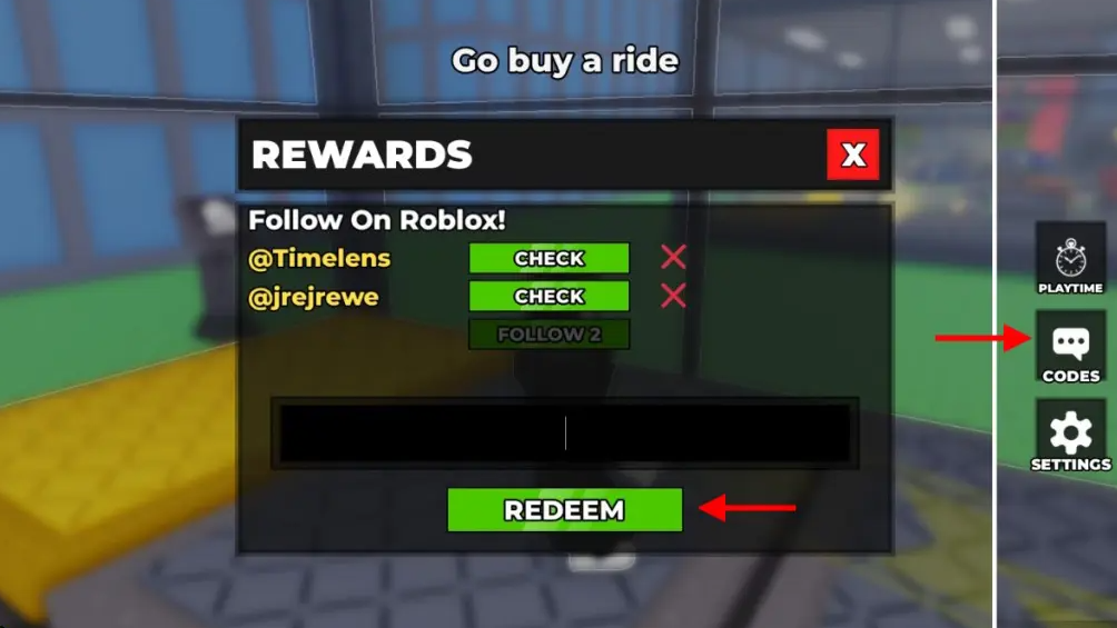 Steal a Ride Codes