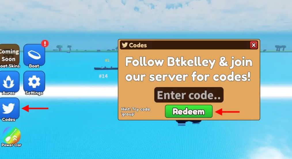 Aura Farm Boat Racing Codes